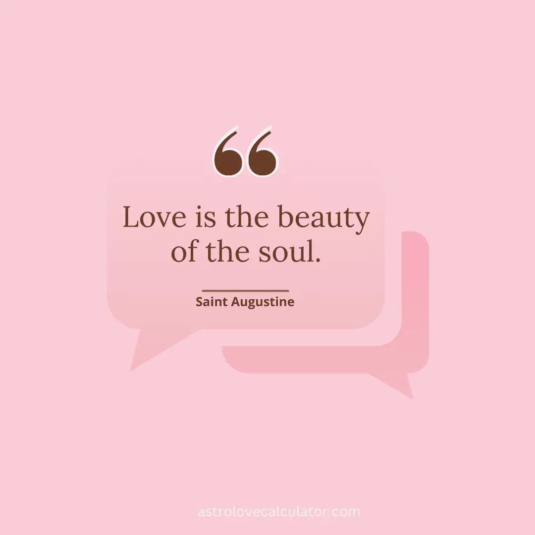 Love is the beauty of the sou