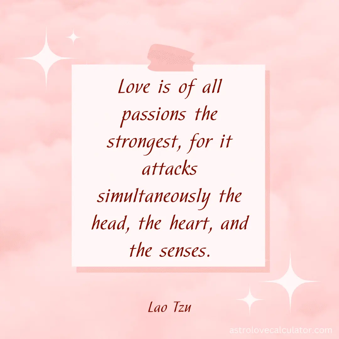 Love quotes given by Lao Tzu